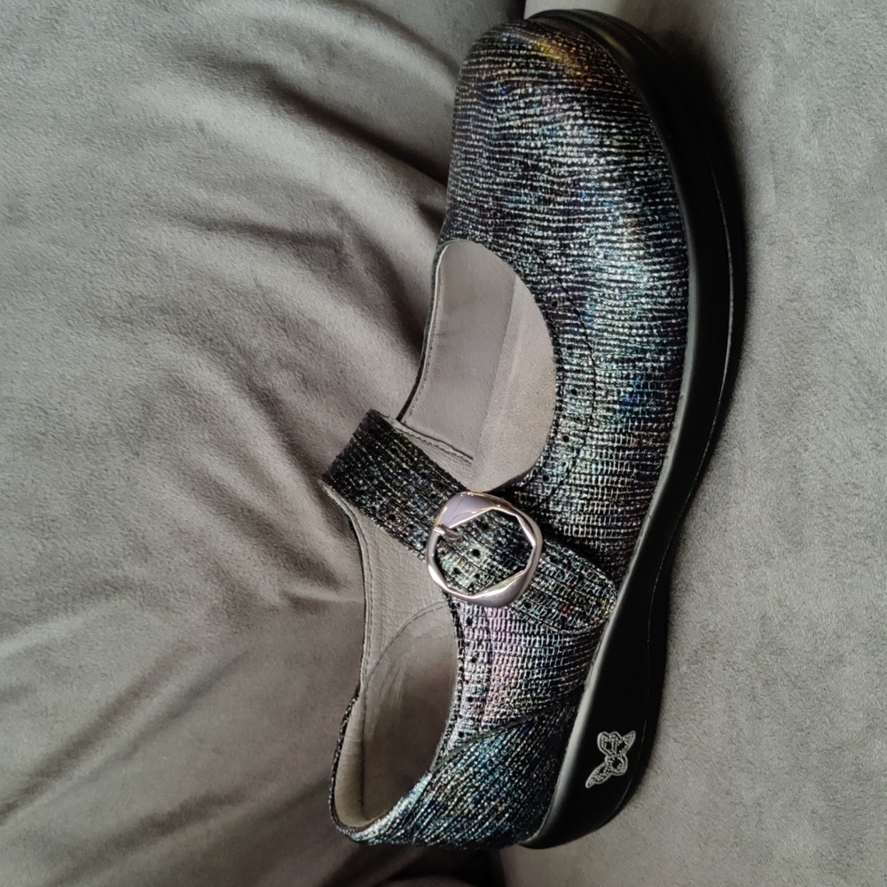 Alegria metallic Mary Janes size 40